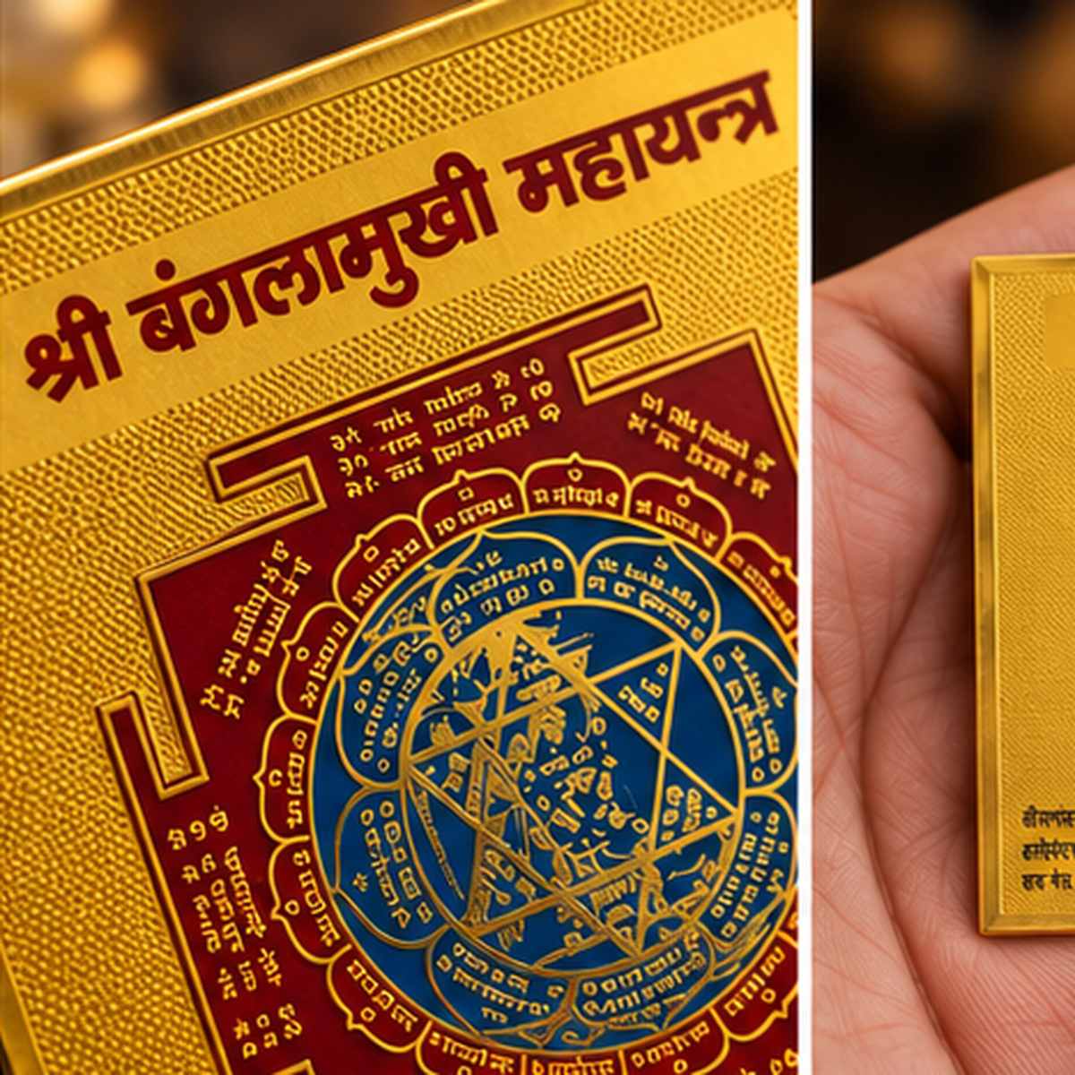 DEVAASTHA Bagalamukhi Yantra — macro detail