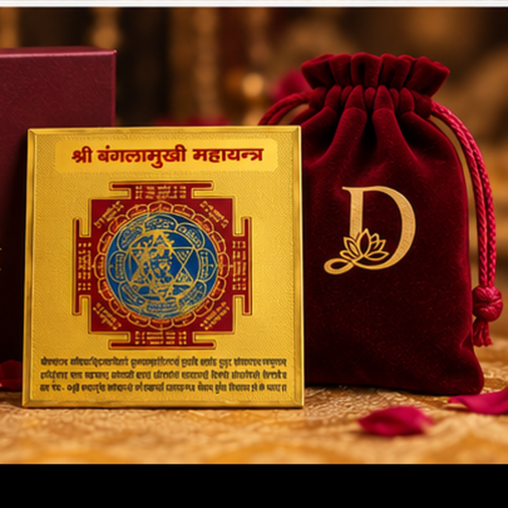 DEVAASTHA Bagalamukhi Yantra — complete package presentation