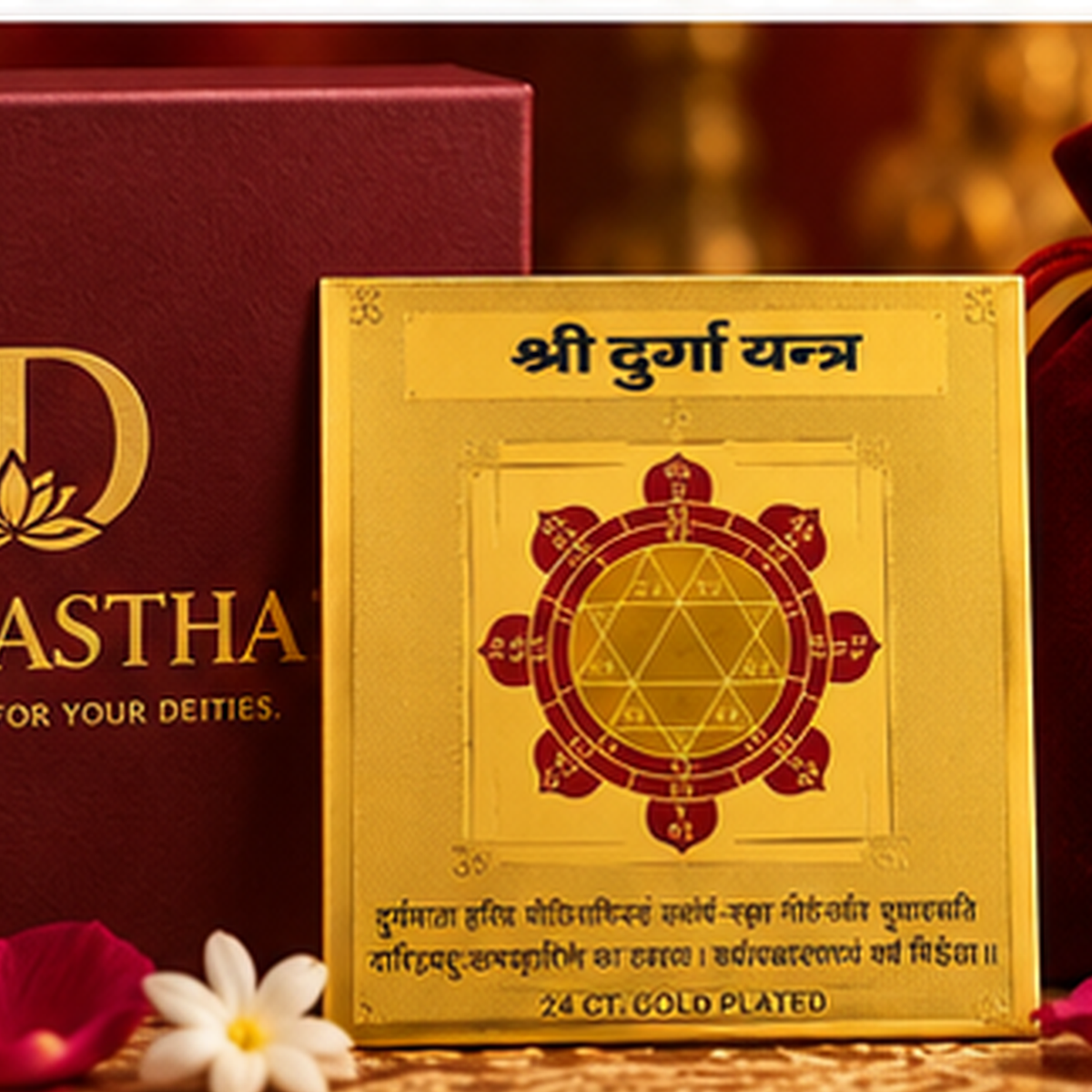 DEVAASTHA Durga Yantra — complete package presentation