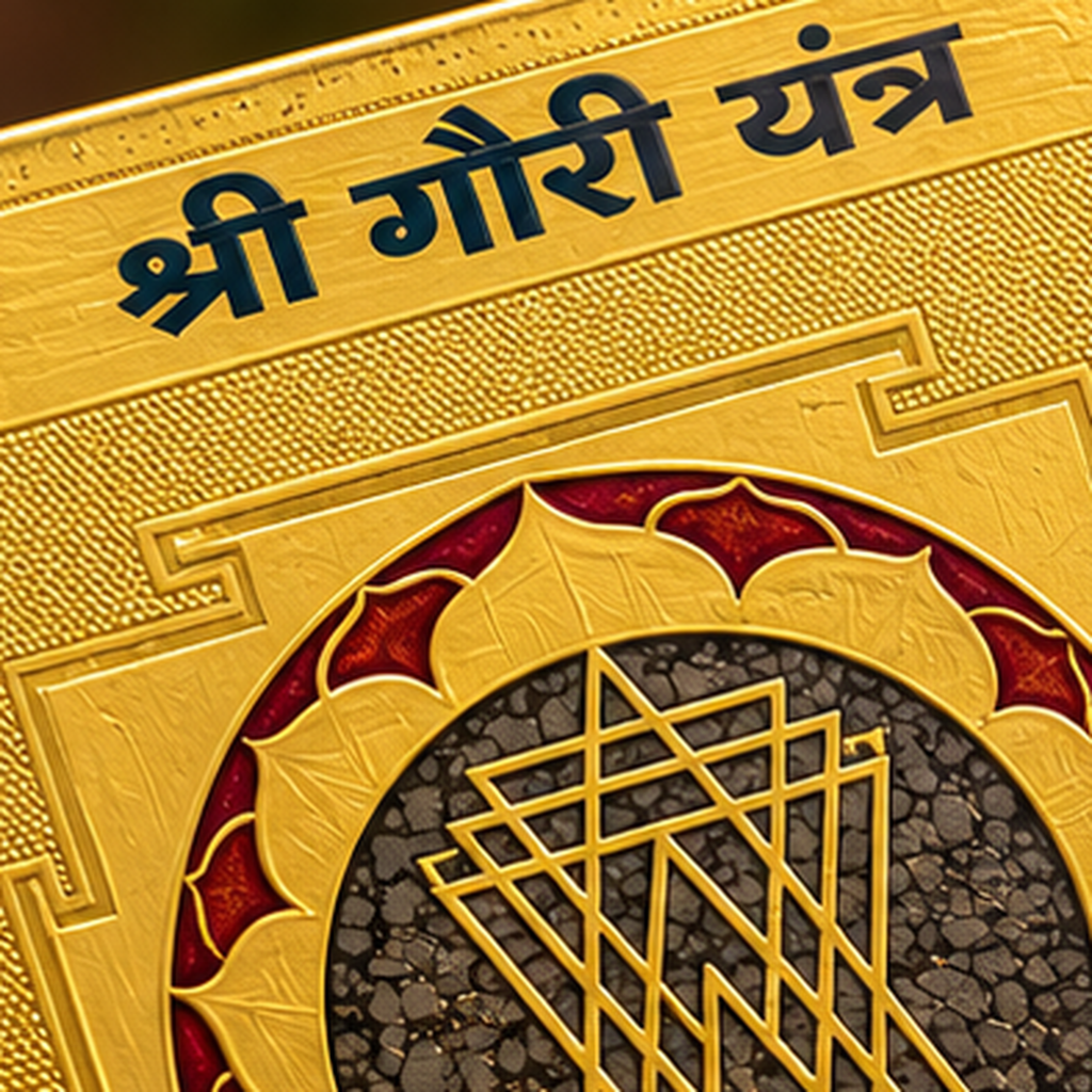 DEVAASTHA Gauri Yantra — macro detail