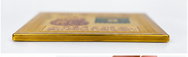 DEVAASTHA Guru / Brihaspati Yantra — side profile and thickness view