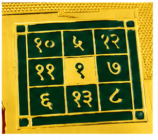 DEVAASTHA Guru / Brihaspati Yantra — grid detail