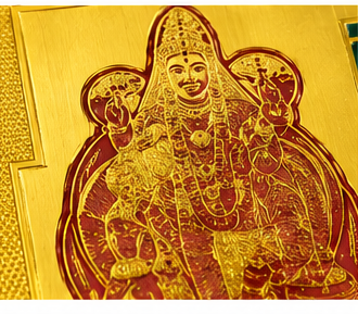 DEVAASTHA Guru / Brihaspati Yantra — figure detail