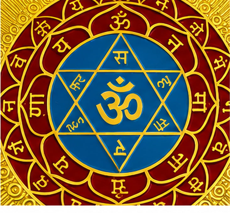 DEVAASTHA Mahasudarshan Yantra — center detail