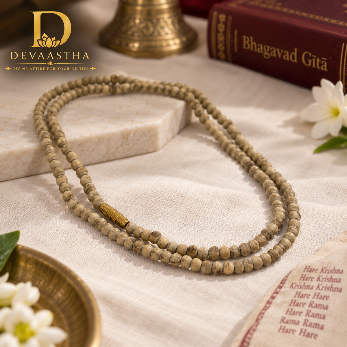 DEVAASTHA Tulsi Mala — full mala presentation